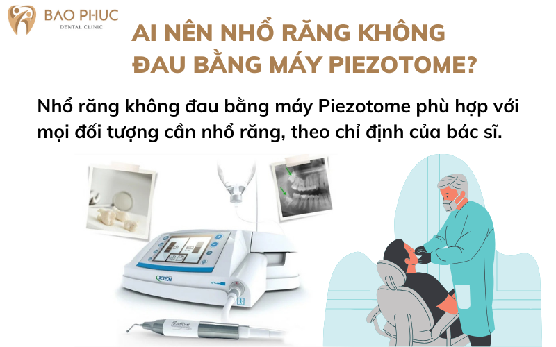 Ai nên nhổ răng không đau bằng máy Piezotome?