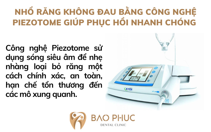 Công nghệ Piezotome - Nhổ răng không đau, an toàn